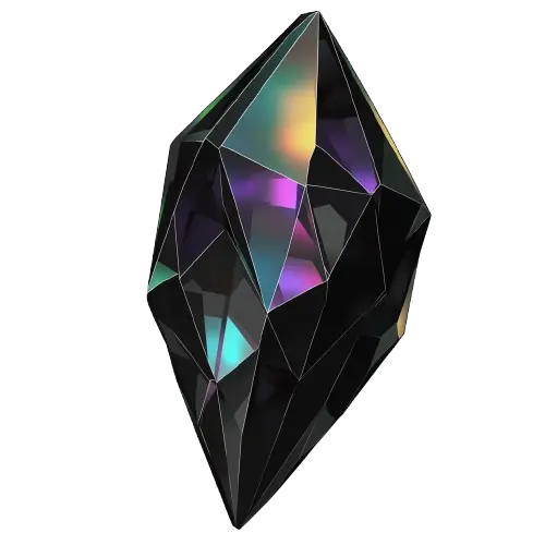 Obsidian crystal